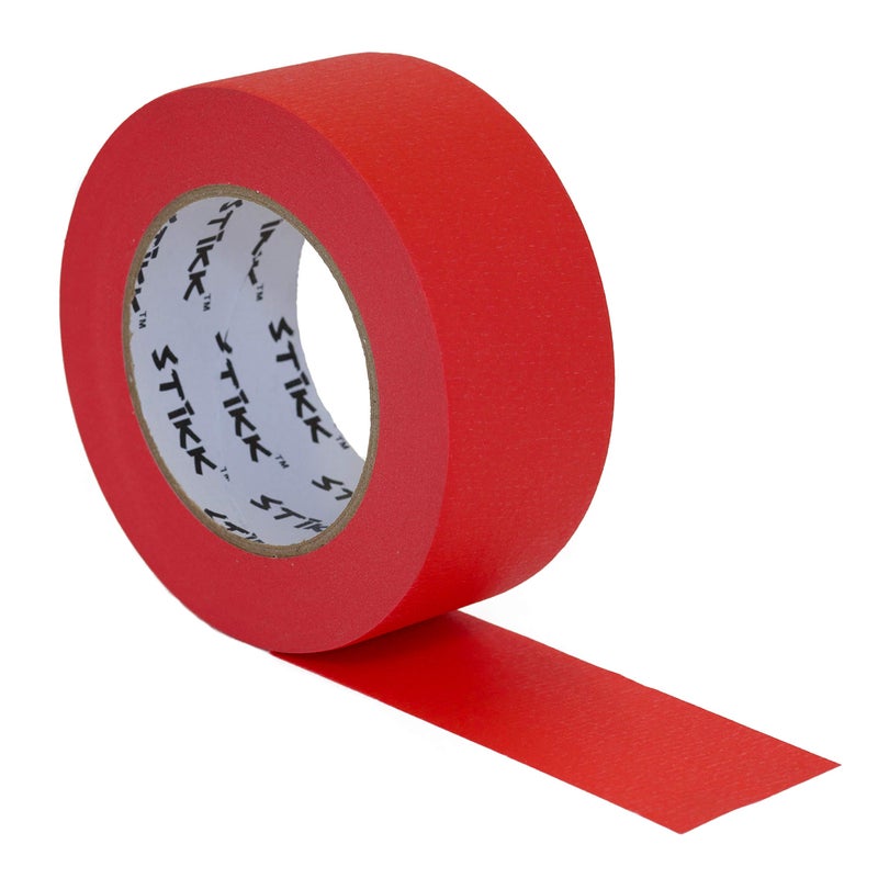 STIKK Painters Tape - 1pk Red Painter Tape - 2 inch x 60 Yards - Paint Tape for Painting, Edges, Trim, Ceilings - Masking Tape for DIY Paint Projects - Residue-Free Painting Tape - Image 1